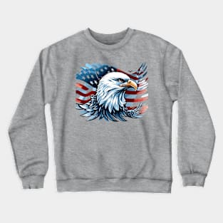 USA Flag Eagle Crewneck Sweatshirt